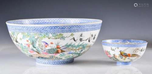 Two Eggshell Porcelain Bowls Early 20thC