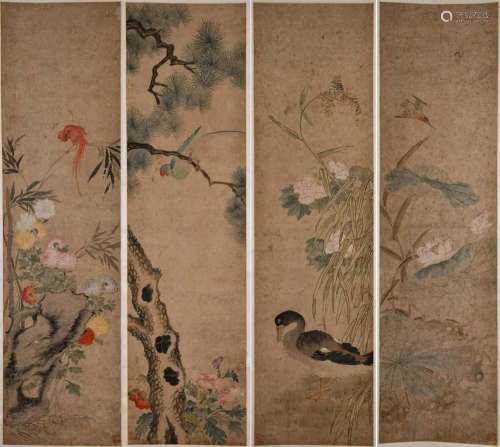 Yun Bing (1633-1690) Flowers and Birds