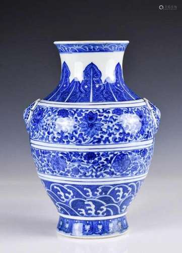 A Blue and White Vase 19thC