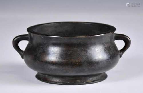 A Bronze Censer Xuande Mark Qing