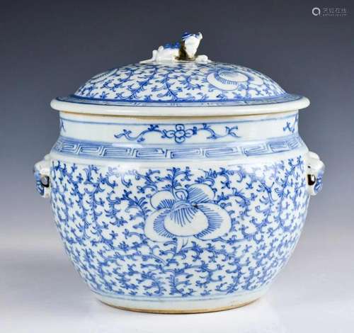 A Chinese Blue and White Jar with Cover