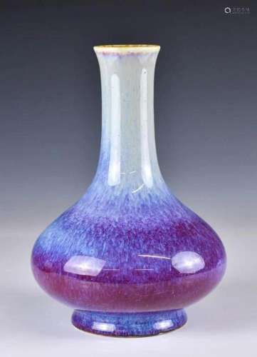 A Flambe Glazed Vase Qing