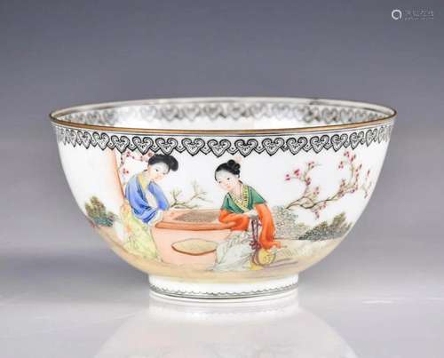 An Egg Shell Famille Rose Bowl 1950s