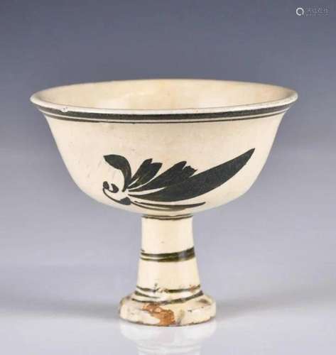 A Cizhou Stem Cup