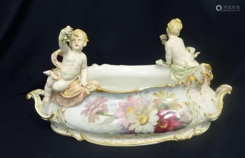 RARE KPM JARDINIERE WITH PUTTI