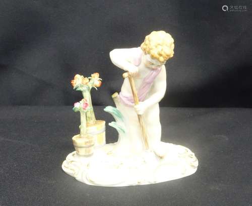 MEISSEN ALLEGORIC FIGURE: "THE EARTH