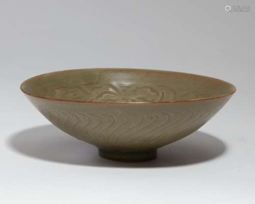 A Chinese celadon glazed porcelain bowl