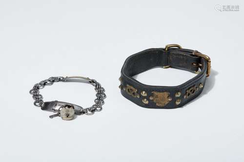 Two Victorian dog collars, second half 19th century