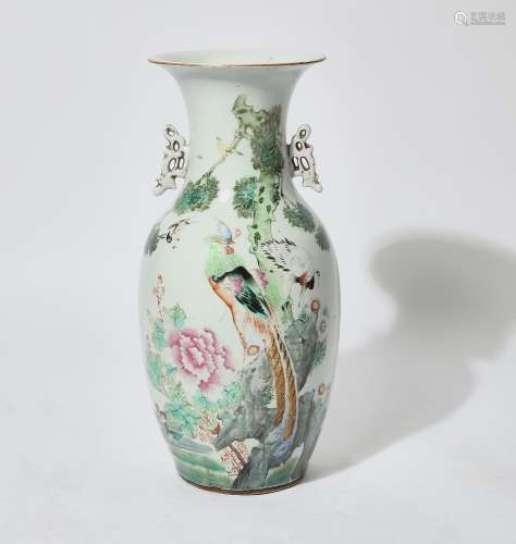 A Chinese Famille Rose porcelain vase