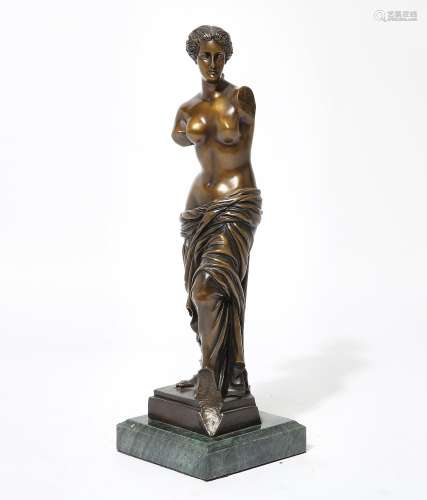 An Italian patinated bronze model of Venus de Milo, after a ...