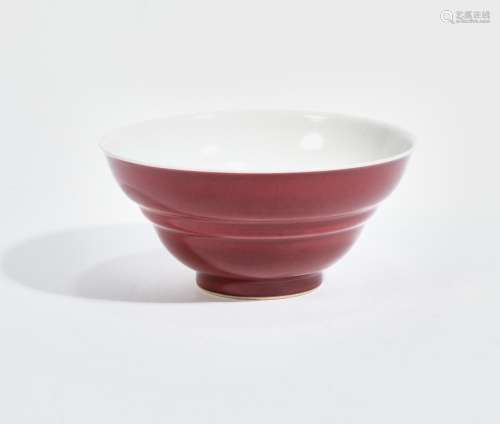 A Chinese sang de boeuf glazed porcelain bowl