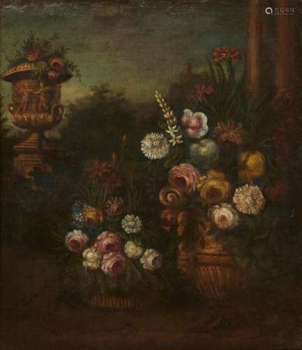 Continental School (18th/19th century), Still life of flower...