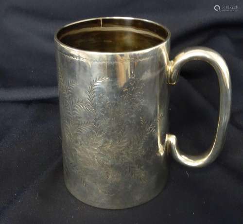 SILVER BEER JUG