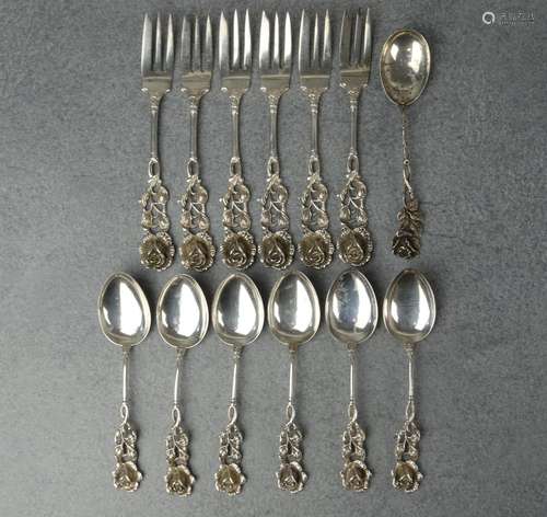 COFFEE CUTLERY "HILDESHEIMER ROSE"