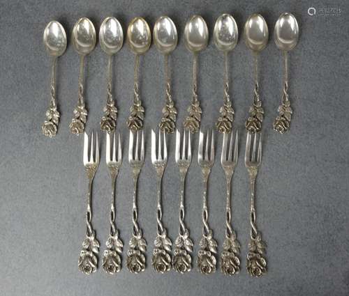 COFFEE CUTLERY "HILDESHEIMER ROSE