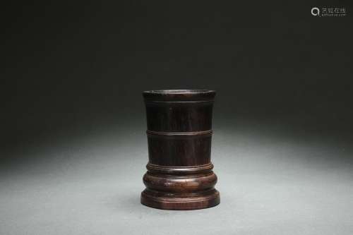 Rosewood Brush Holder