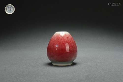 Cowpea Red Glazed Jar, Yongzheng Reign Period, Qing Dynasty