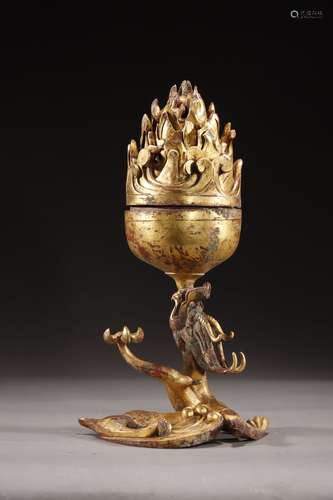 Gilt Bronze Boshan Censer