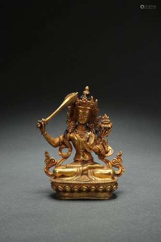 Gilt Bronze Statue of Buddha