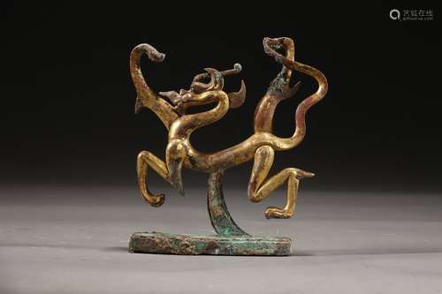 Gilt Bronze Dragon