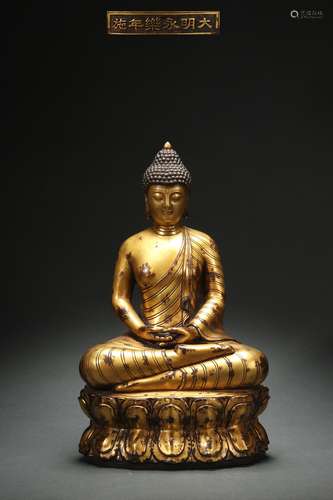 Gilt Bronze Statue of Buddha