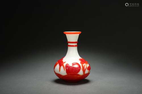 Chinese Vase with Mixed Materials, Guangxu Reign Period, Qin...