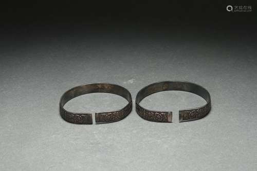 Pair Silver Bracelets