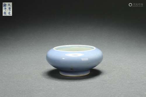 Monochrome Glazed Water Pot, Guangxu Reign Period, Qing Dyna...