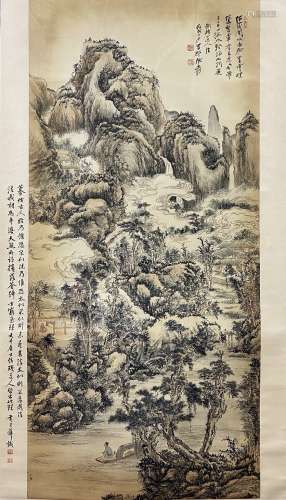 Landscape, Hanging Scroll, Zhang Daqian