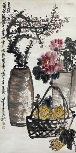 Decoration Items, Hanging Scroll, Wu Changshuo