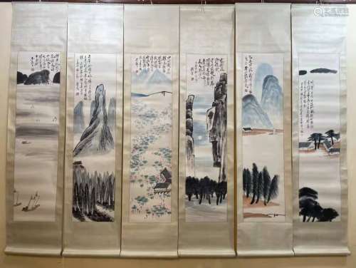 Four Pictures Painted by Qi Baishi