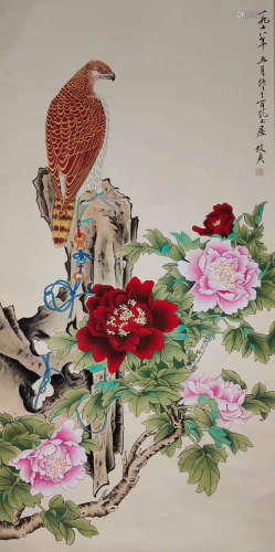 The Picture of Flowers and Birds Painted by Yu Zhizhen