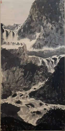 The Picture of Landscape Painted by Fu Baoshi