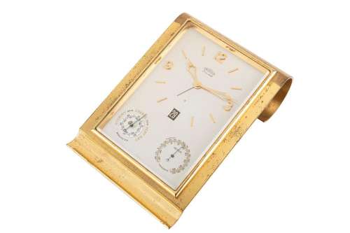 Angelus - Angelus desk clock with alarm, thermometer, barome...