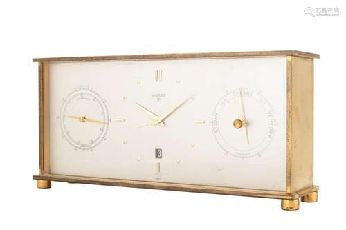 Luxor - Luxor desk clock with alarm, date, thermometer and b...