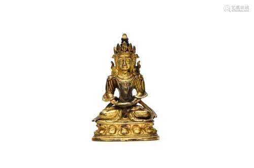 A Gild Bronze Buddha Figure