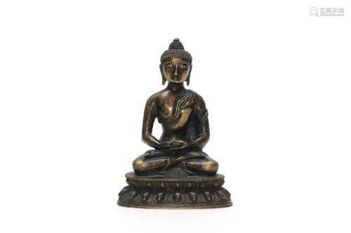 18th Century Bronze Figure of Buddha