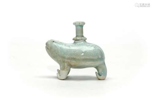 A Hutian Ware White Glazed Frog Water Pot