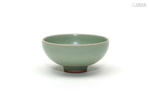 A Longquan Celadon Stamped Tea Bowl