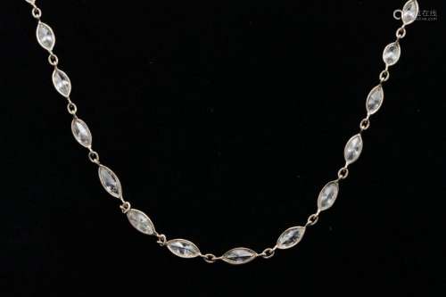 11.00ctw SI1-SI2/G-H Diamond and 18K 27" Necklace