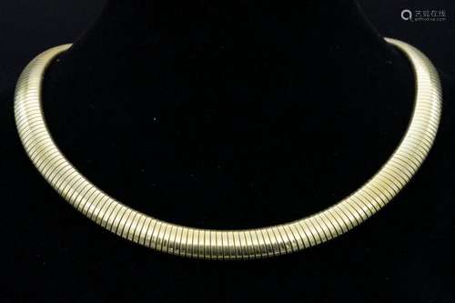 Cartier Vintage 14K Yellow Gold Tubogas Necklace