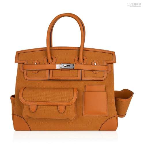 Hermes Toile Goeland Swift Cargo Birkin 35