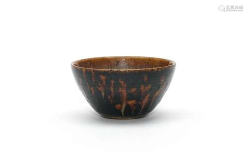 A Jizhou Ware Sea Turtle Shell Patterned Tea Bowl