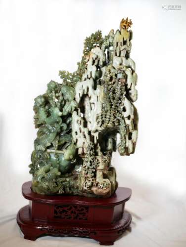 Emperor Khai Dinh's Imperial Carved Jade Statuette