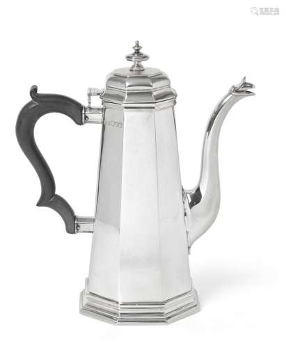 A George V Silver Coffee-Pot, by Carrington and Co., London,...