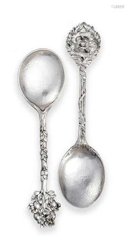 A Pair of Victorian Silver Spoons, by Gilbert Marks, Dated 1...