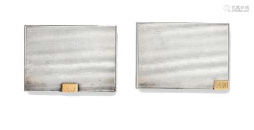 An Italian Silver Minaudiere and Cigarette-Case, Stamped G. ...