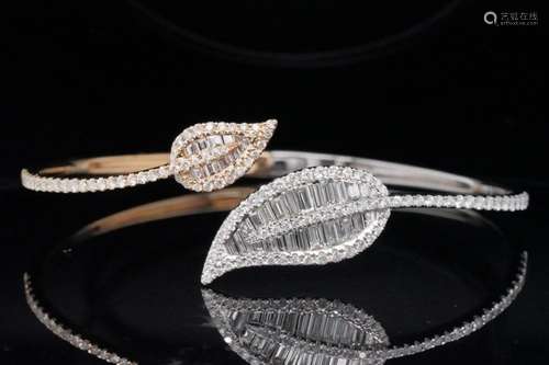 2.60ctw VS2-SI1/G-H Diamond and 18K Bangle