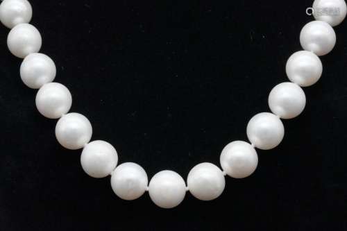 11.5mm-12mm Pearl 18" Necklace W/18K Clasp