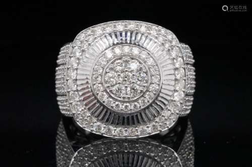 3.00ctw SI1-SI2/G-H Diamond and 14K White Gold Ring